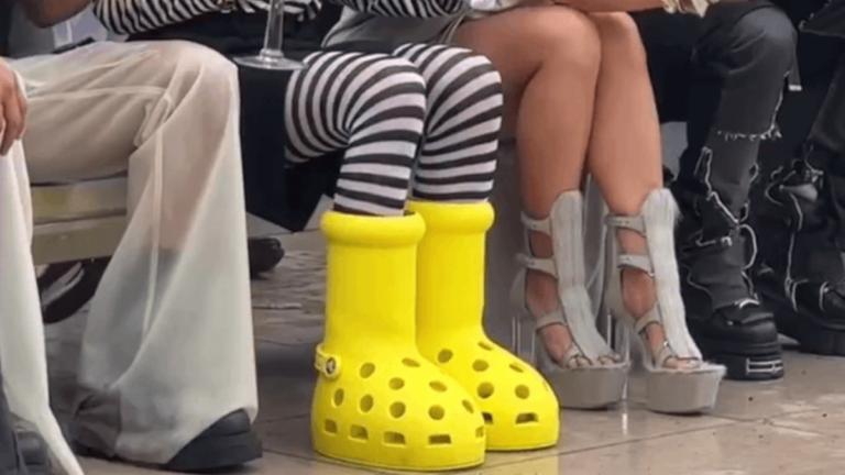 What’s Up With Celebs Wearing Huge Yellow Crocs?