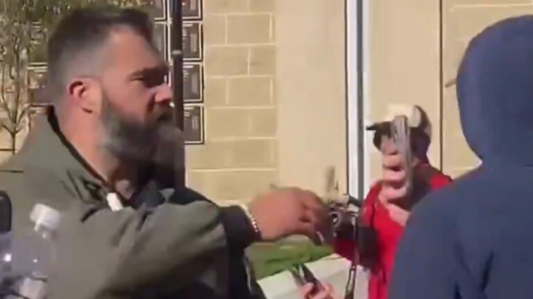 Jason Kelce Silly Altercation With Rude Fan Over Brother